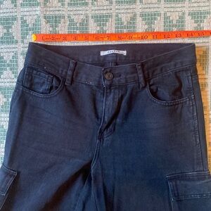 Pacsun black low rise cargo jeans